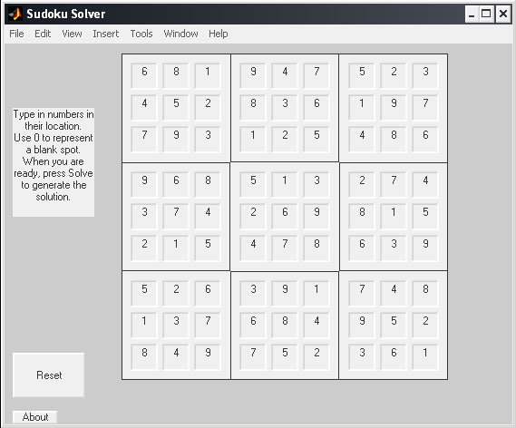 solved sudoku puzzle